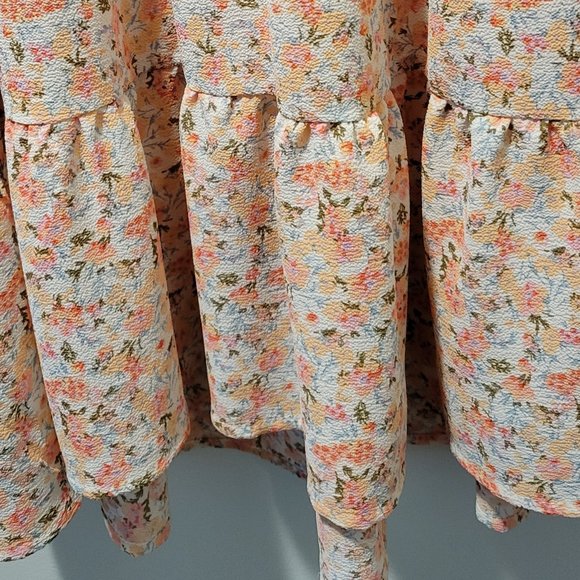 Monteau Semi-Casual Flowered Summer Vacay Dress - Picture 5 of 6